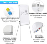 Headboards: CARLA HOME Whiteboard Easel Portable Magnetic Dry Erase Board with Adjustable Tripod Stand & Height Adjustable for Office & Home (90x60cm)
