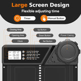 Coop & Hutch Accessories: CARLA HOME Solar Automatic Chicken Coop Door with Timer, Light Sensor, Remote Control, Anti-Pinch, LED Screen & USB Charging