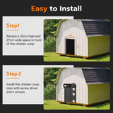 Coop & Hutch Accessories: CARLA HOME Solar Automatic Chicken Coop Door with Timer, Light Sensor, Remote Control, Anti-Pinch, LED Screen & USB Charging