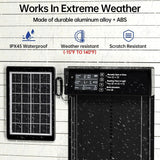 Coop & Hutch Accessories: CARLA HOME Automatic Chicken Coop Door Solar Powered with 4 Mode Timer & Light Sensor, Anti-Pinch & USB Charging Port