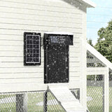 Coop & Hutch Accessories: CARLA HOME Automatic Chicken Coop Door Solar Powered with 4 Mode Timer & Light Sensor, Anti-Pinch & USB Charging Port
