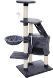 Artificial Trees: CARLA HOME 120cm Cat Tree for Indoor Cats with Condo, Hammock & Plush Perchfor for Kittens & Adult Cats