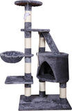 Artificial Trees: CARLA HOME 120cm Cat Tree for Indoor Cats with Condo, Hammock & Plush Perchfor for Kittens & Adult Cats