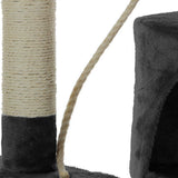 Cat Scratching Posts: CARLA HOME 140cm Cat Tree for Indoor Cats with Plush Perch, Sisal Scratching Posts & Condo for Kittens & Adult Cats (Dark Grey)
