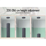 Flooring: CARLA HOME Floor to Ceiling Cat Tree Tower  with Adjustable Height 230-286cm for Indoor Cats (Grey)