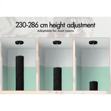 Flooring: CARLA HOME Floor to Ceiling Cat Tree Tower  with Adjustable Height 230-286cm for Indoor Cats (Black)