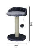 Cat Scratching Posts: CARLA HOME Cat Tree Tower for Indoor Cats with Plush Perch, Sisal Scratching Post & Hanging Ball Toy for Kittens or Small Breeds
