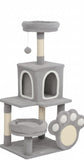 Cat Scratching Posts: CARLA HOME Large Cat Tree Tower for Indoor Cats with Plush Perch, Cat Condo, Natural Sisal Scratching Posts, Hanging Ball & Paw Scratcher