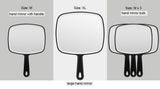 Makeup Mirrors: Extra Large Black Handheld Mirror with Handle (31,5 x 23 cm)