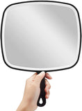 Makeup Mirrors: Extra Large Black Handheld Mirror with Handle (31,5 x 23 cm)