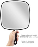 Makeup Mirrors: Extra Large Black Handheld Mirror with Handle (31,5 x 23 cm)