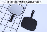 Makeup Mirrors: Extra Large Black Handheld Mirror with Handle (31,5 x 23 cm)