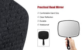 Makeup Mirrors: Extra Large Black Handheld Mirror with Handle (31,5 x 23 cm)