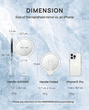 Makeup Mirrors: Double-Sided 1X/20X Magnifying Foldable Makeup Mirror for Handheld, Table and Travel Usage