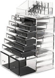 Makeup Organisation & Storage: Makeup Cosmetic Organizer Storage with 12 Drawers Display Boxes (Clear)