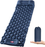 Inflatable Mattresses: Ultralight Inflatable Camping Sleeping Pad with Pillow for Travelling and Hiking