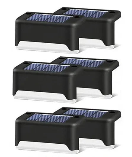 Multicoloured warm Solar LED Deck Lights - Warm White, 12-Pack Outdoor Pathway and Garden Lighting