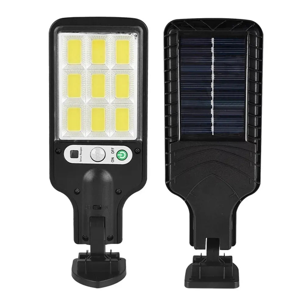 8-Pack 9000W Black Solar Security Lights with PIR Motion Sensor for Outdoor Use - Pack of 4