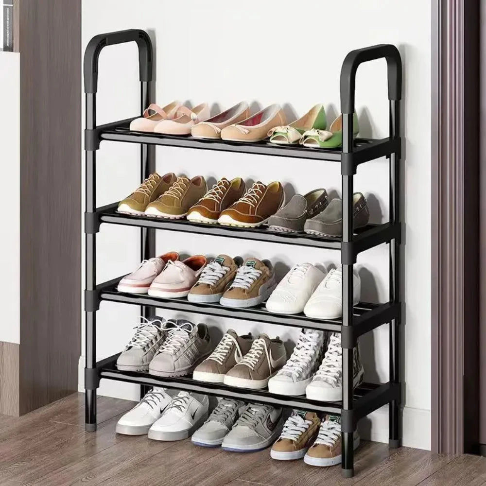 Kitchen & Bathroom DIY: 4-Layer Multi-Function Shoe Rack Space Saver