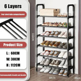 6-Layer Multi-Function Shoe Rack Space Saver