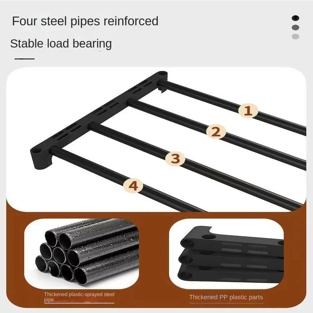Kitchen & Bathroom DIY: 7-Layer Multi-Function Shoe Rack Space Saver