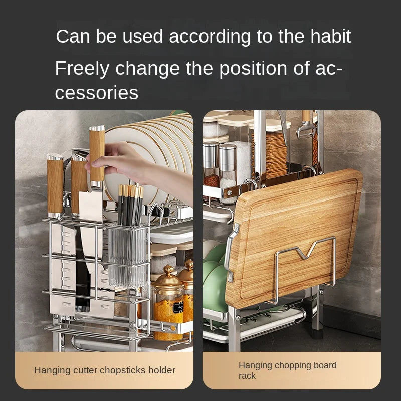 Disposable Cutlery: Compact Rust-Proof Dish Drying Rack Set