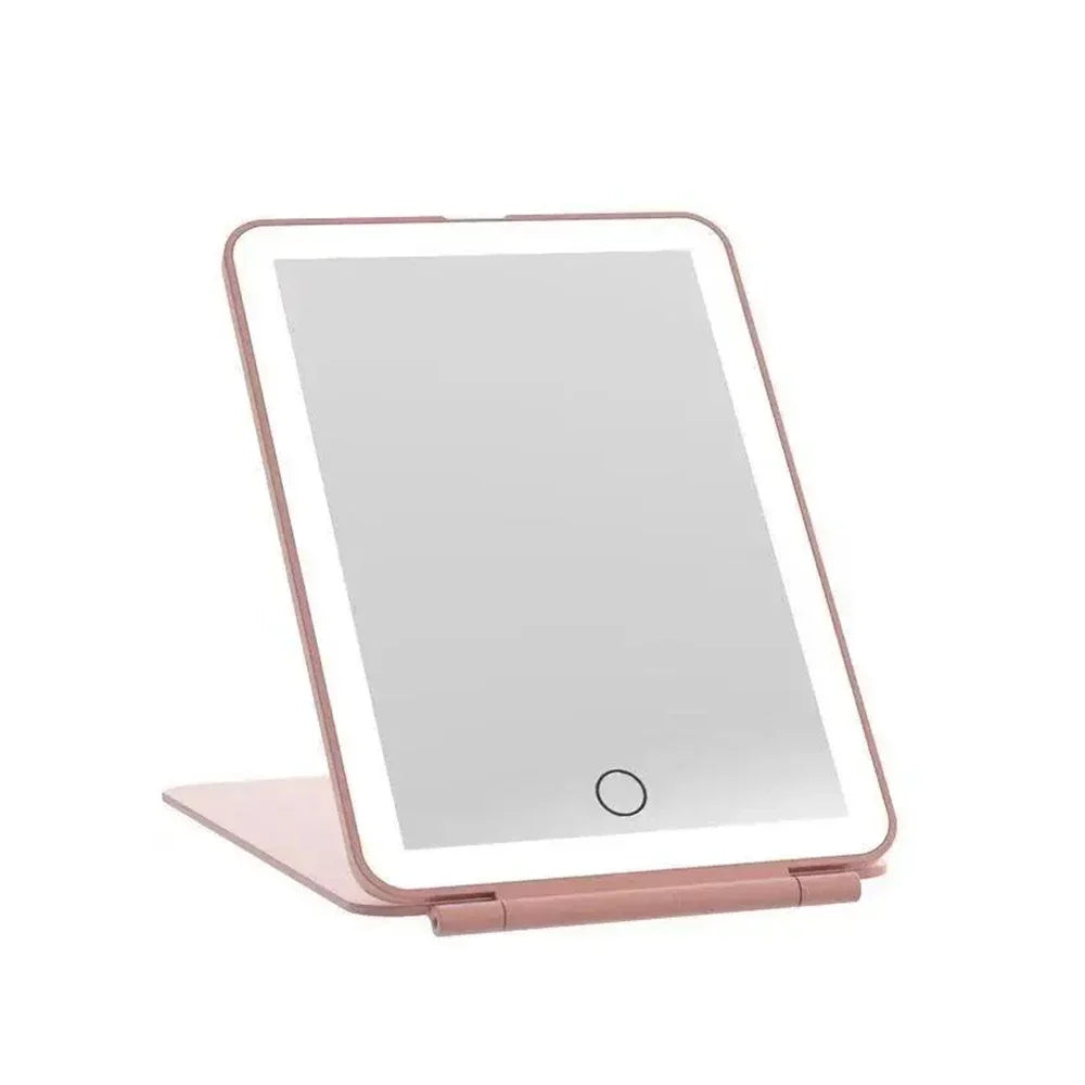 Mirrors: LED Travel Makeup Mirror 3 Light Modes USB