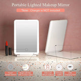 Mirrors: LED Travel Makeup Mirror 3 Light Modes USB