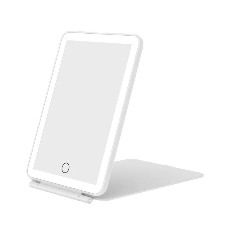 Mirrors: LED Travel Makeup Mirror 3 Light Modes USB
