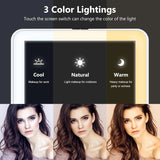 Mirrors: LED Travel Makeup Mirror 3 Light Modes USB
