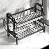 Kitchen & Bathroom DIY: Compact 2-Tier Dish Drying Rack with Drainboard