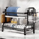 Kitchen & Bathroom DIY: Compact 2-Tier Dish Drying Rack with Drainboard