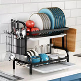 Kitchen & Bathroom DIY: Compact 2-Tier Dish Drying Rack with Drainboard