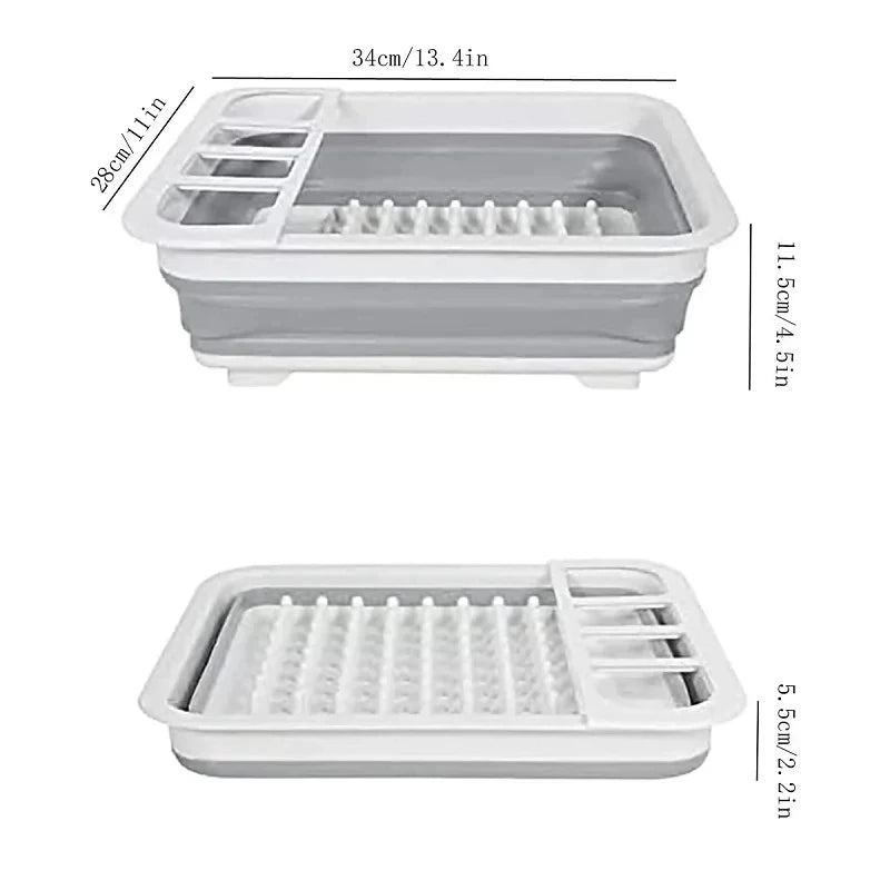 Kitchen & Bathroom DIY: Foldable Kitchen Dish Rack Storage Tray