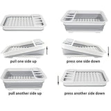 Kitchen & Bathroom DIY: Foldable Kitchen Dish Rack Storage Tray