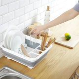 Kitchen & Bathroom DIY: Foldable Kitchen Dish Rack Storage Tray