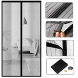Automotive Decor: Magnetic Mosquito Net Door Screen 80x210cm White