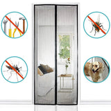 Automotive Decor: Magnetic Mosquito Net Door Screen 80x210cm White