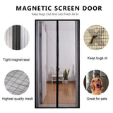 Automotive Decor: Magnetic Mosquito Net Door Screen 80x210cm White