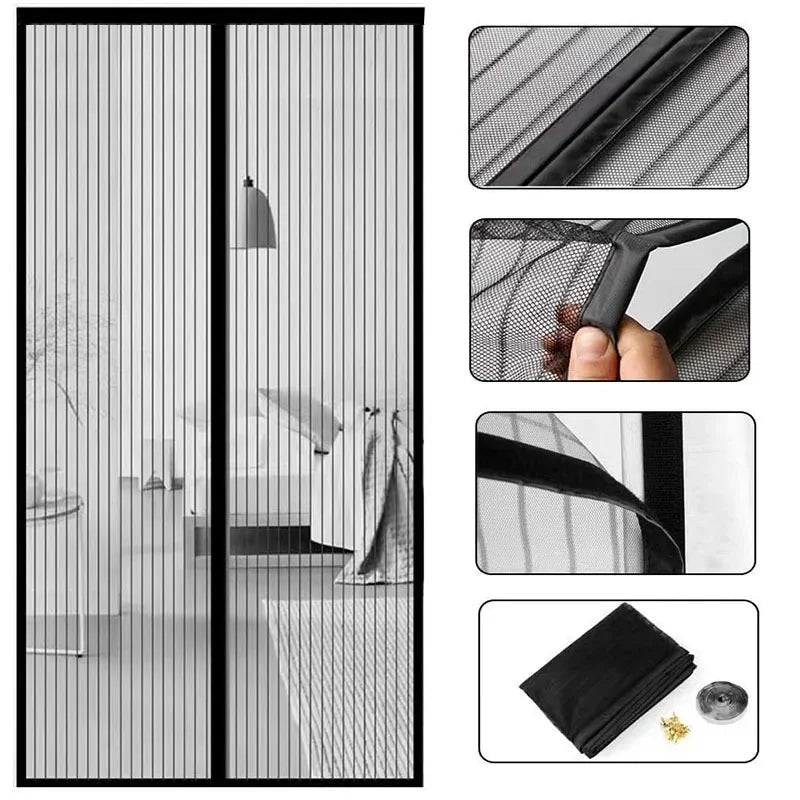 Curtains & Drapes: Magnetic Mosquito Net Door Curtain 90x210cm