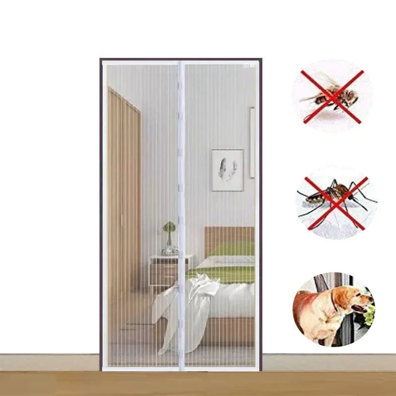 Fencing: Magnetic Mosquito Net Door Screen 100x210cm