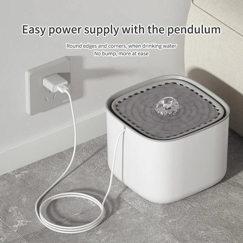 Shower Accessories: 3L Cat Water Fountain Large Filter USB