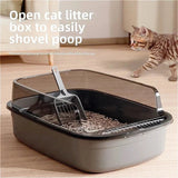 Cat Litter: High Side Cat Litter Box with Scoop