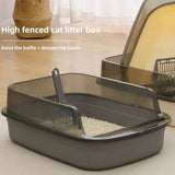 Cat Litter: High Side Cat Litter Box with Scoop