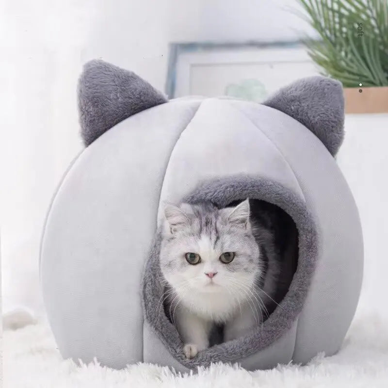 Dog Beds: 2024 Cat House Soft Washable Bed 33x33x33cm