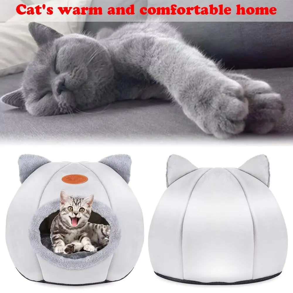 Dog Beds: 2024 Cat House Soft Washable Bed 33x33x33cm
