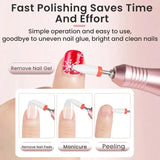 35000RPM Cordless Nail Drill Kit LED Pink