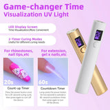 Nail Care: Mini UV LED Nail Dryer Lamp USB Gold