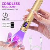 Nail Care: Mini UV LED Nail Dryer Lamp USB Gold