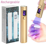 Nail Care: Mini UV LED Nail Dryer Lamp USB Gold